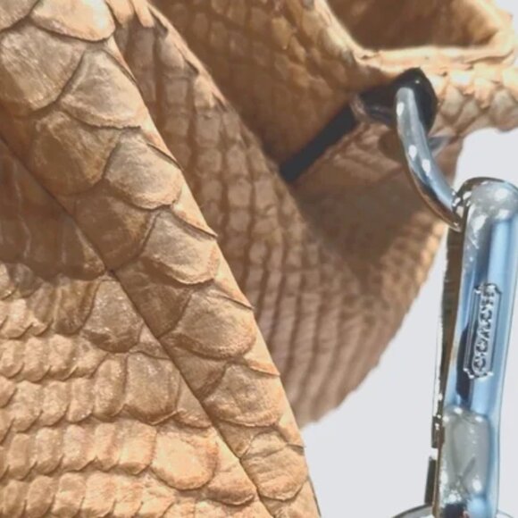 NWT ✅ Coach VINTAGE Madison Embossed Python Large Bag #16349 ✨NWTs Dust Bag COA - Picture 7 of 17
